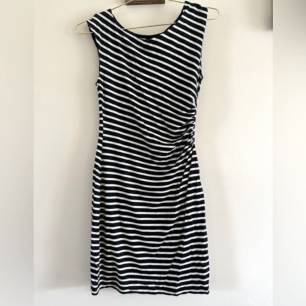Ann Taylor Loft Sleeveless Striped Dress || size Small